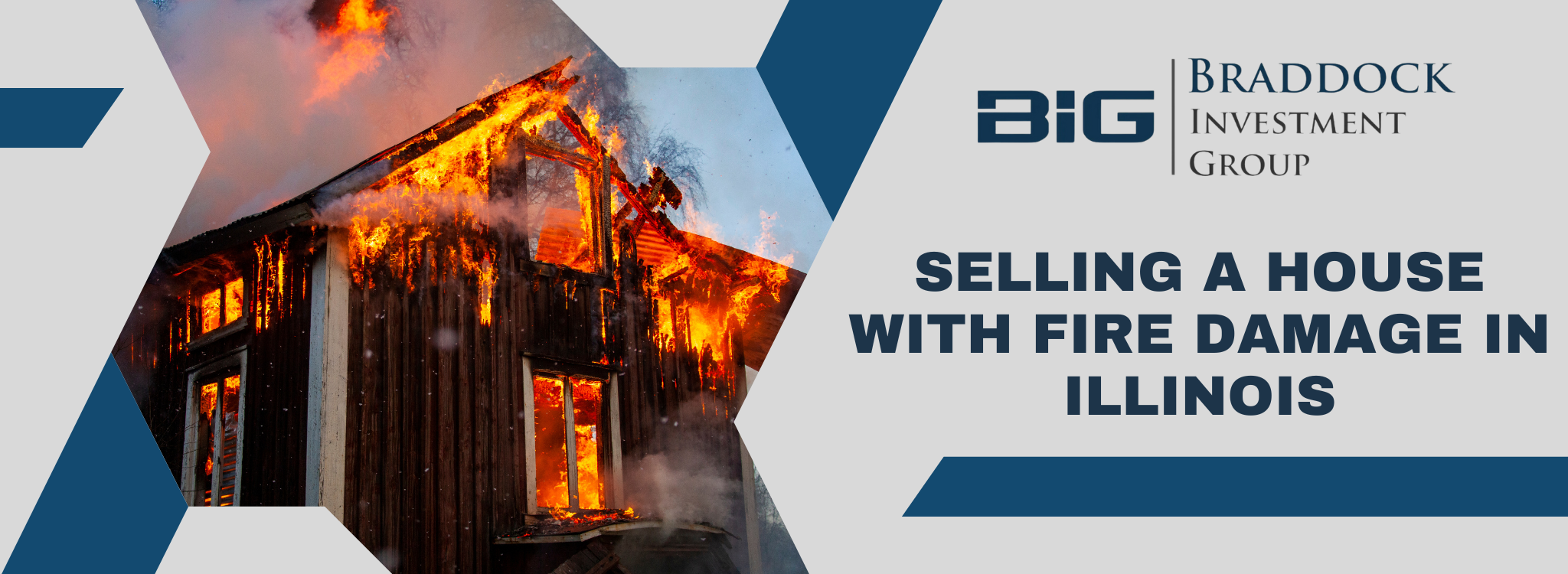 house with fire damage Illinois