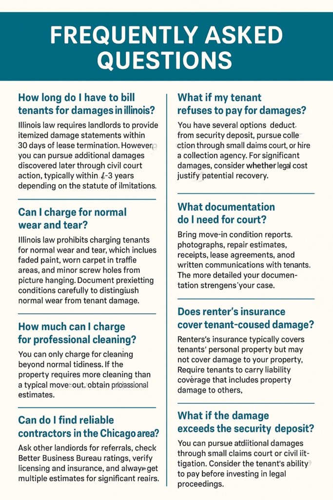 FAQ's for Tenant Damage in Chicago