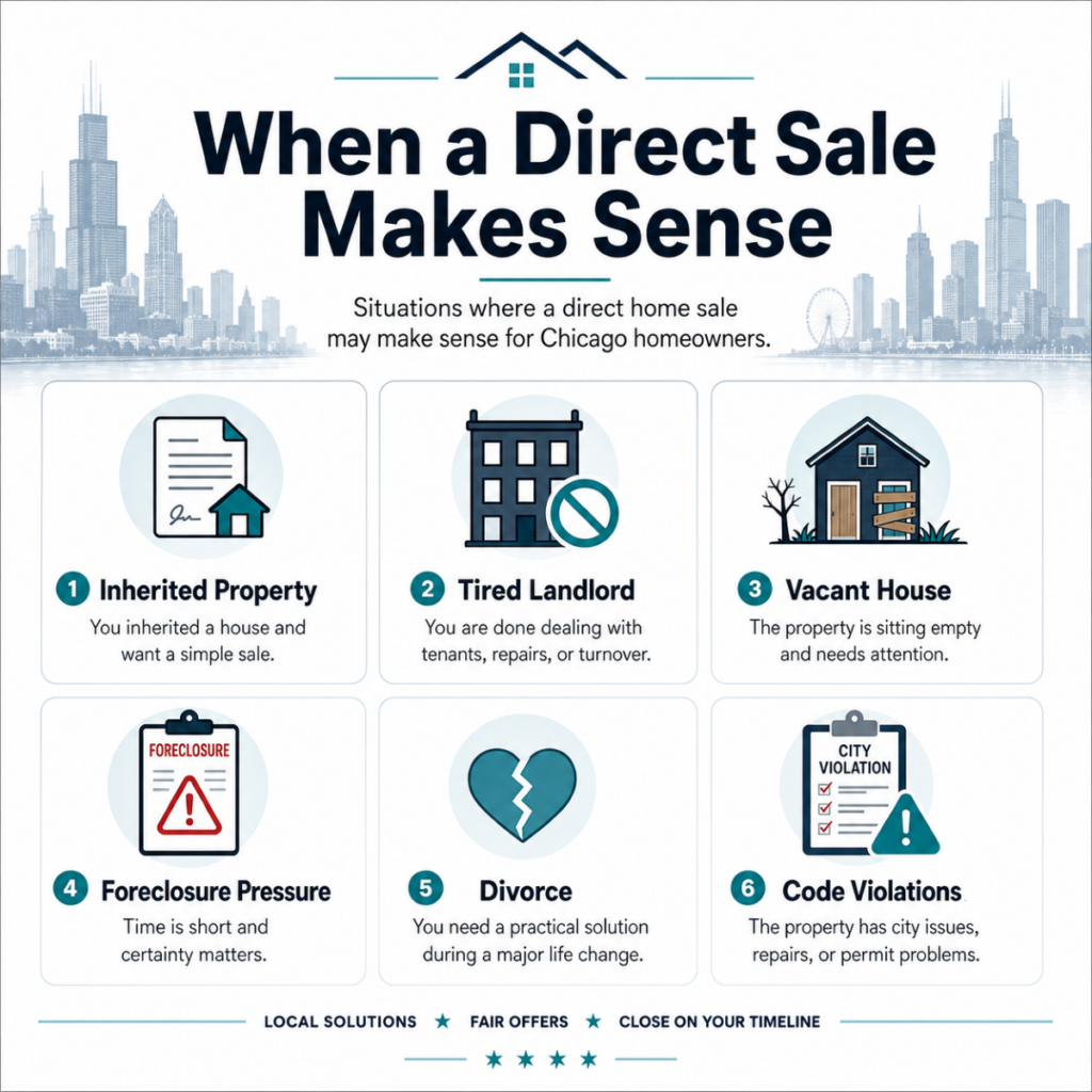 Situations where a direct home sale may make sense for Chicago homeowners