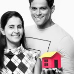 sell my house without an agent | couple smiling model home in color