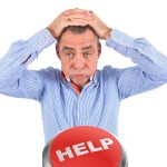 can't sell my house | stressed white man help button
