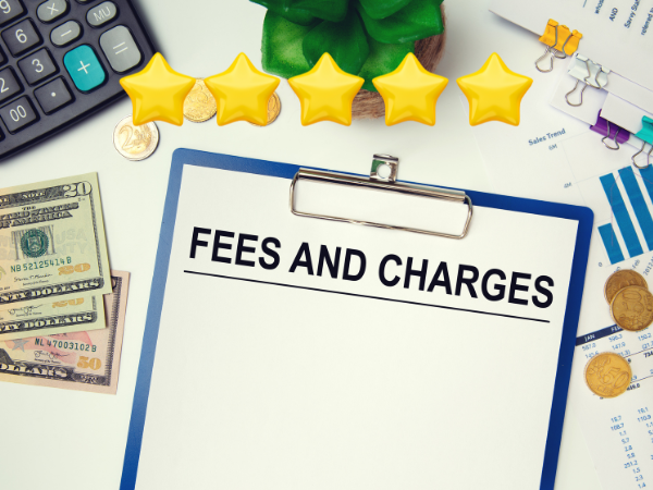 website fees and charges