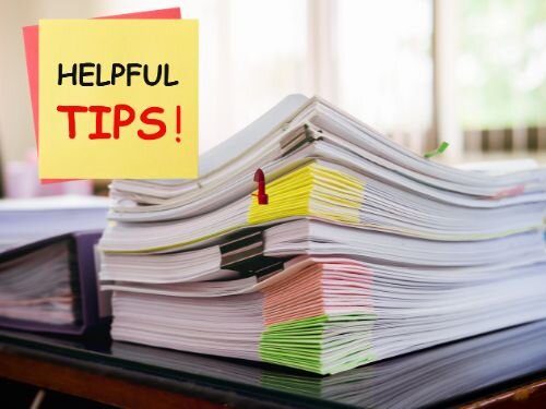 organizing documents tips
