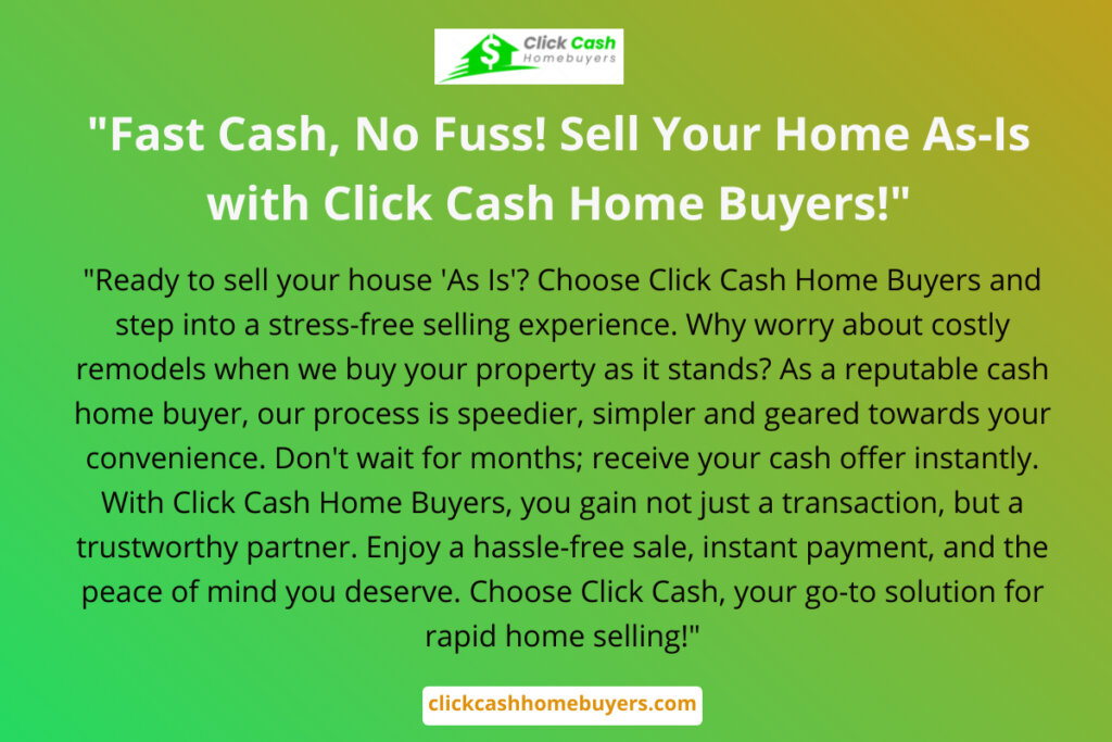selling house as is to cash home buyers