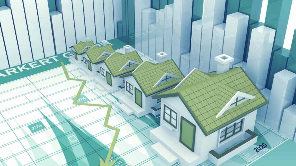A graph showing local property prices to set a realistic home sale price.