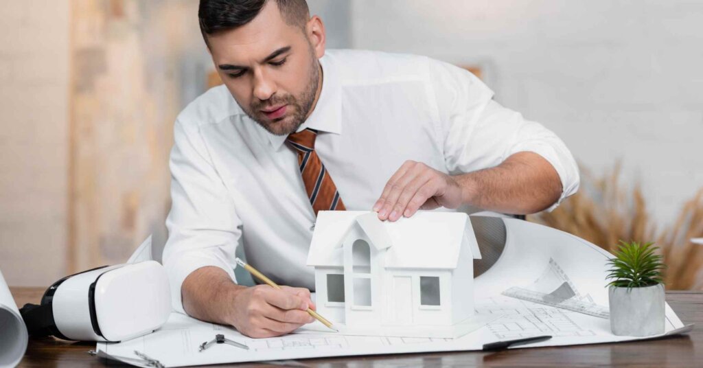 A house's blueprint showing size and layout for property valuation