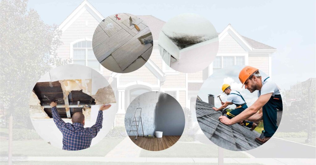 Distressed house in need of extensive repairs, highlighting benefits of Fast Cash Home Buyers offering 'as-is' buying options
