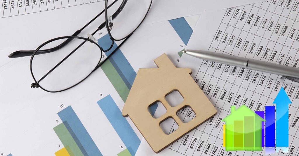 Graph representation of real estate market trends influencing home valuation.