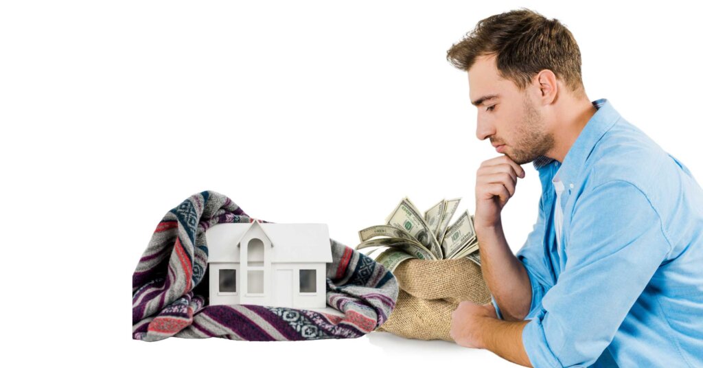Home seller contemplating the pros and cons of selling a home to fast cash buyers.