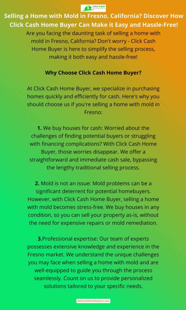 Selling a Home with Mold in Fresno