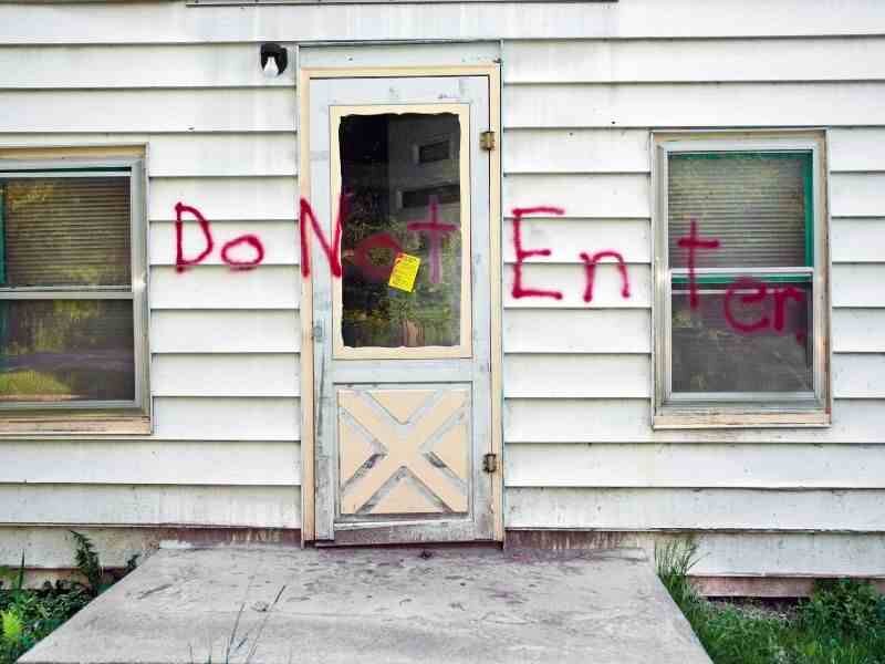 a house being condemned in Stockton