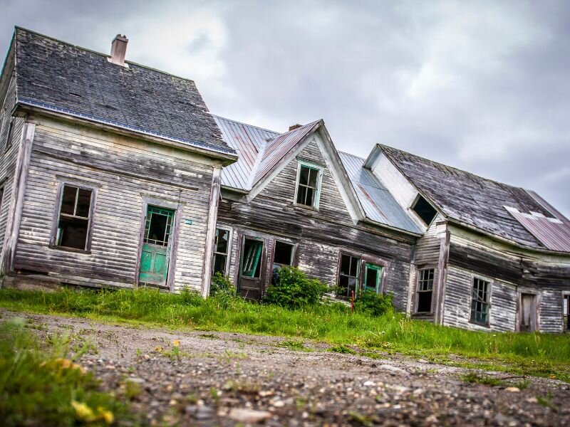 House with structural damage and mold