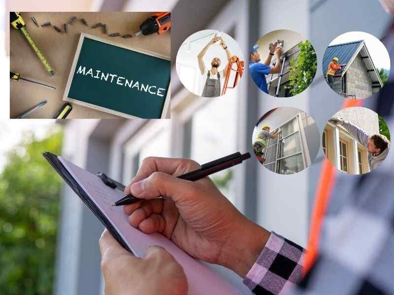 Visual representation of a maintenance checklist for homeowners to avoid house condemnation