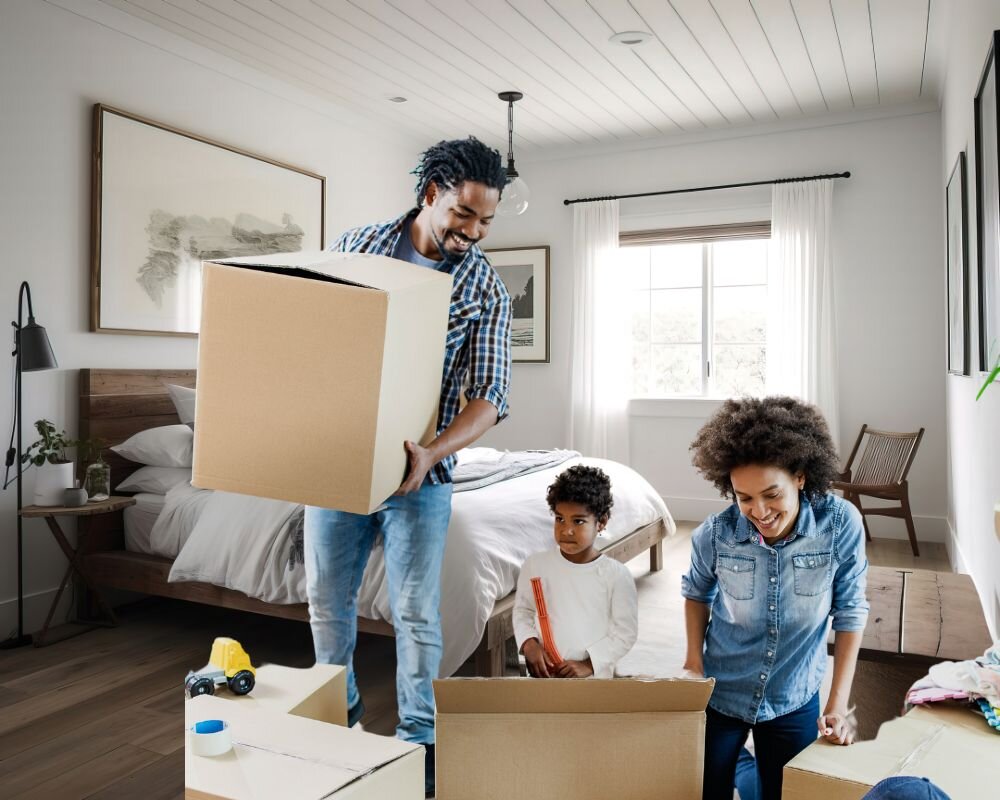 Family enjoying flexibility with moving plans after selling home fast