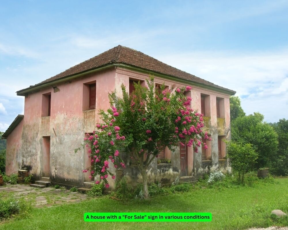 Comparison of a house 'as-is' versus renovated for traditional listing