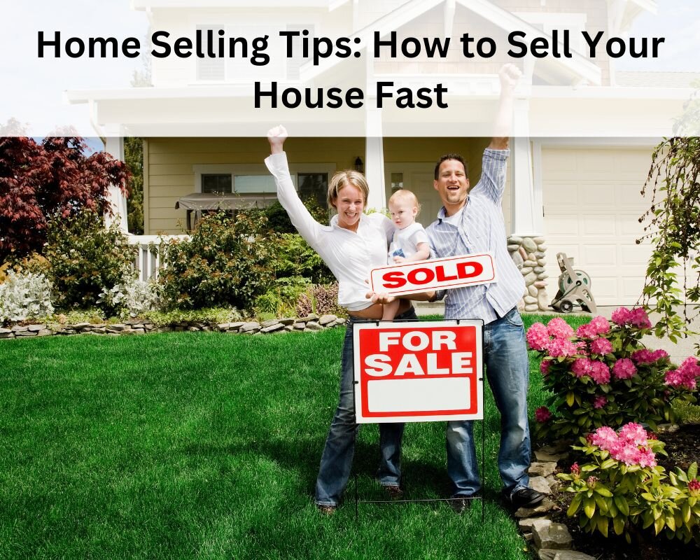 Family celebrating quick home sale with 'Sold' sign in front