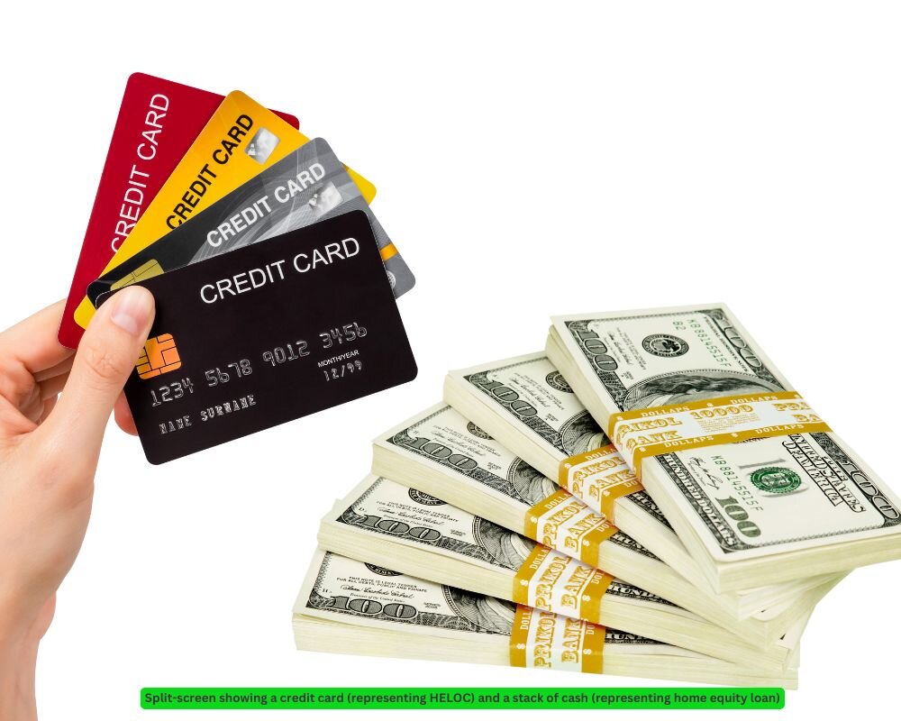 Comparison of HELOC and home equity loan feature