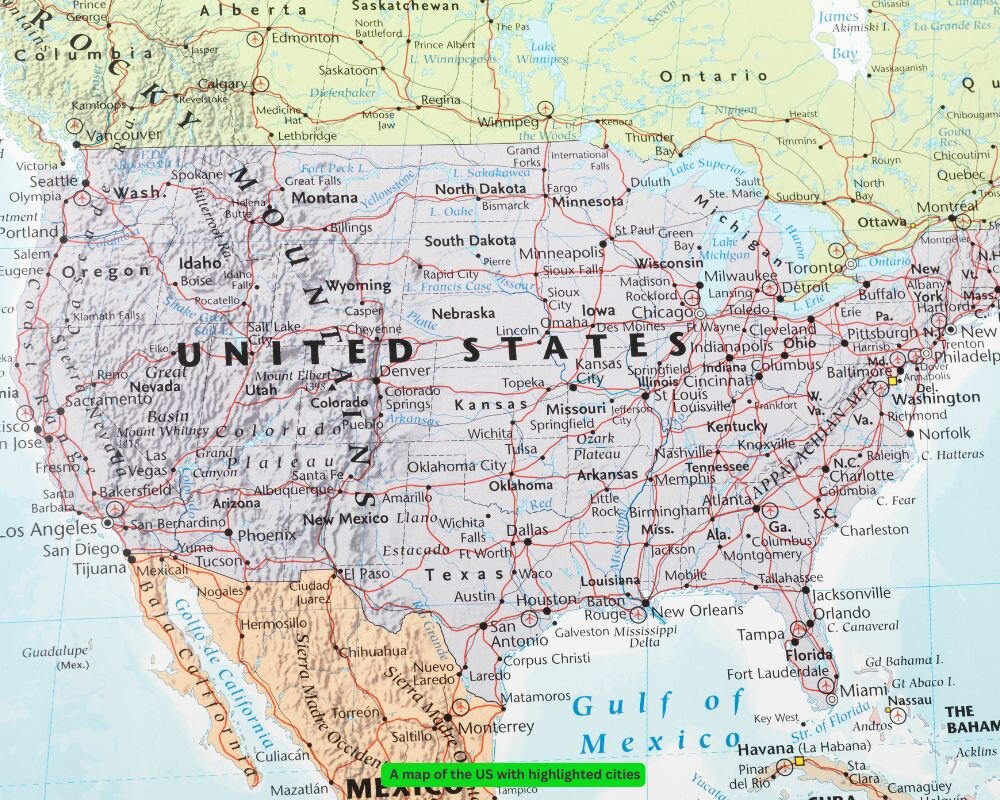 Map highlighting top US cities for selling homes quickly and profitably