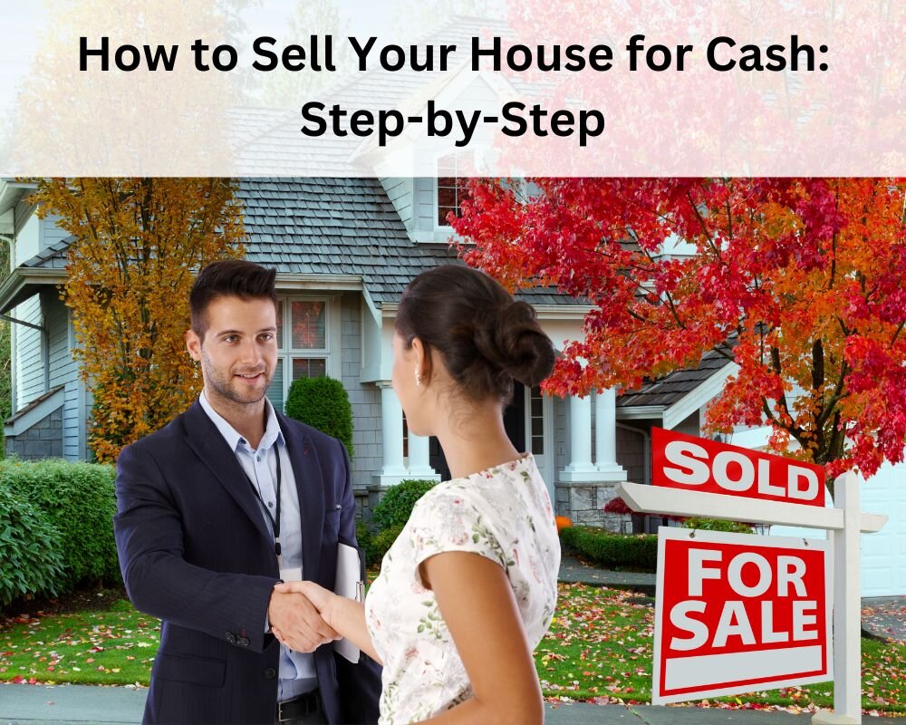 Real estate agent and homeowner shaking hands, symbolizing a cash sale agreement