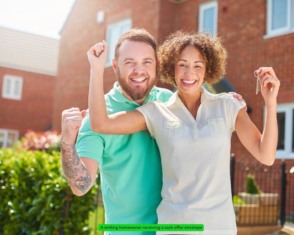 Homeowner receiving a cash offer for their house