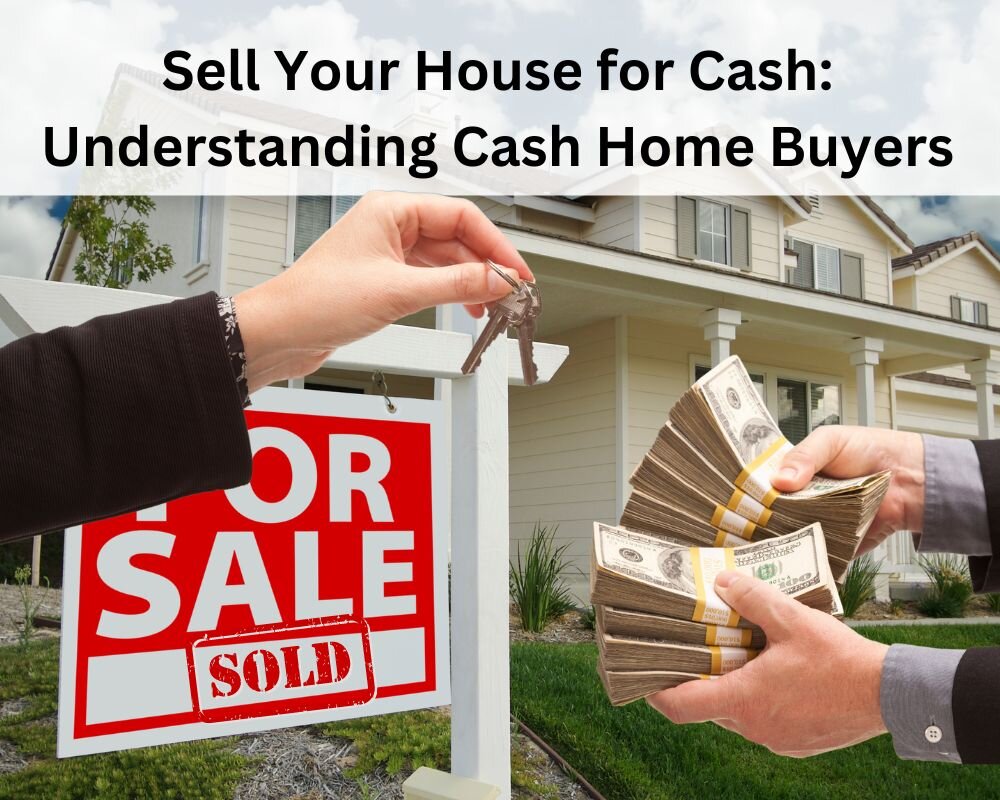Cash home buyer offering money for a quick house sale