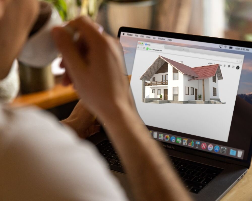 Homeowner researching reputable cash buyers online