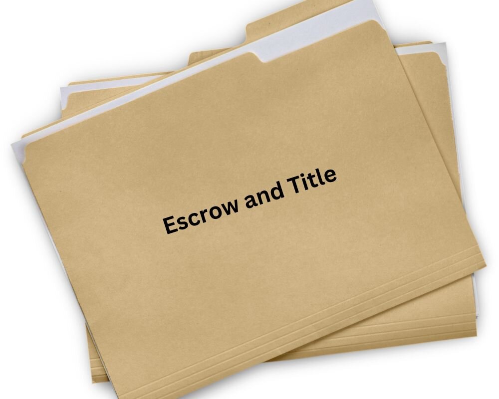 Stack of escrow and title documents for a cash home sale