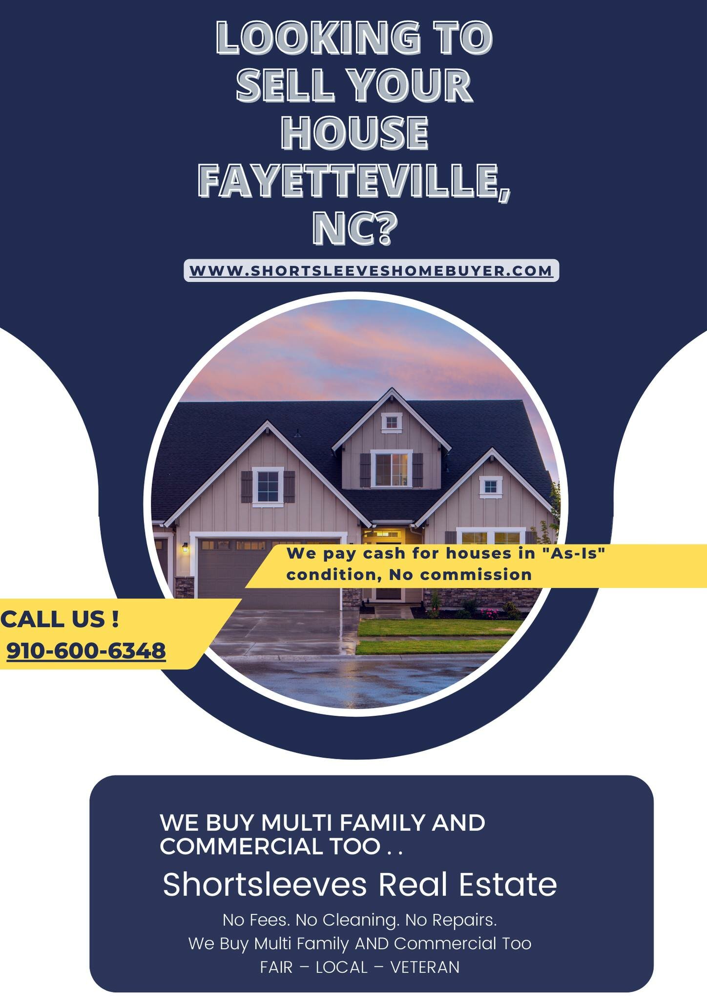 We Buy Houses in Fayetteville NC | Cash Offers in 5 Day!