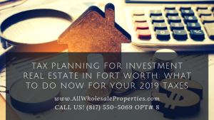 Tax Planning For Investment Real Estate