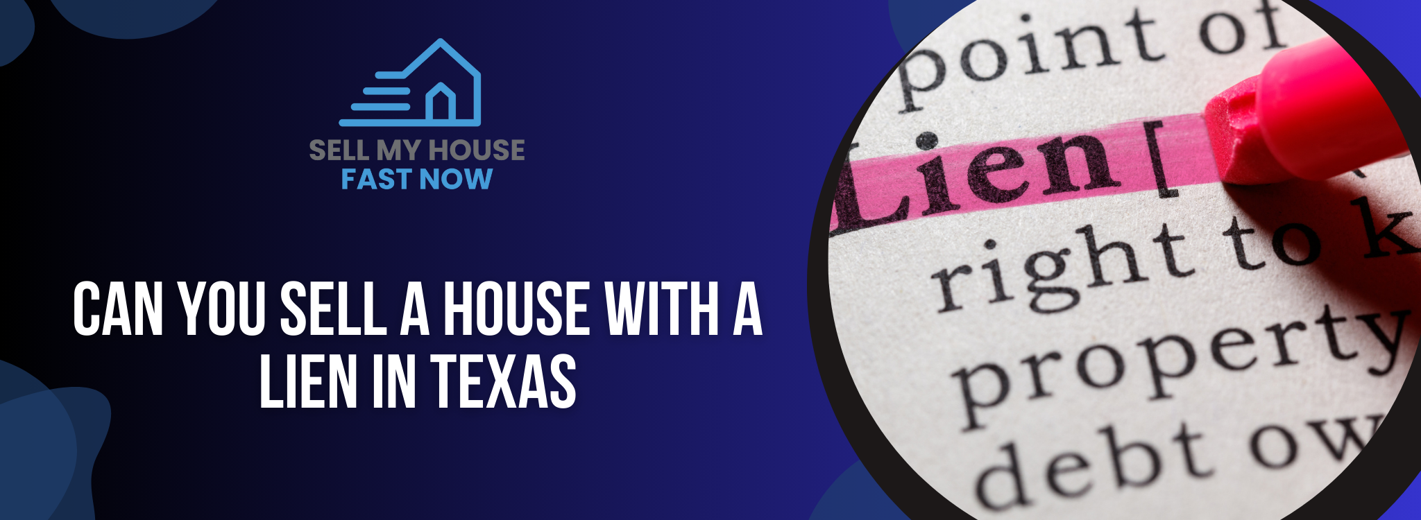 Can you Sell a house with a lien Dallas