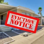 Eviction Notice in Mobile Home Park - Arizona
