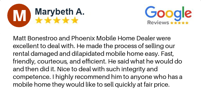 Sale My Mobile Home As-is Phoenix