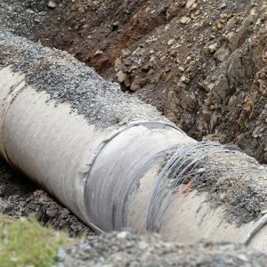 Broken Water Main To House In Texas