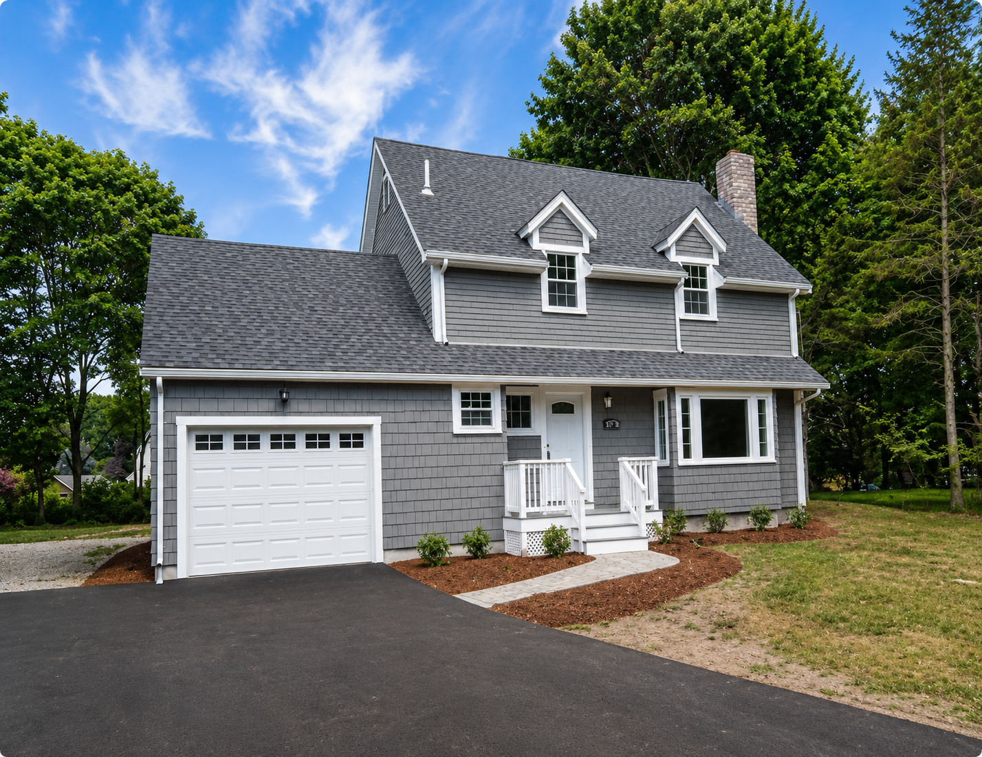 After photo of a renovated MetroWest Massachusetts house