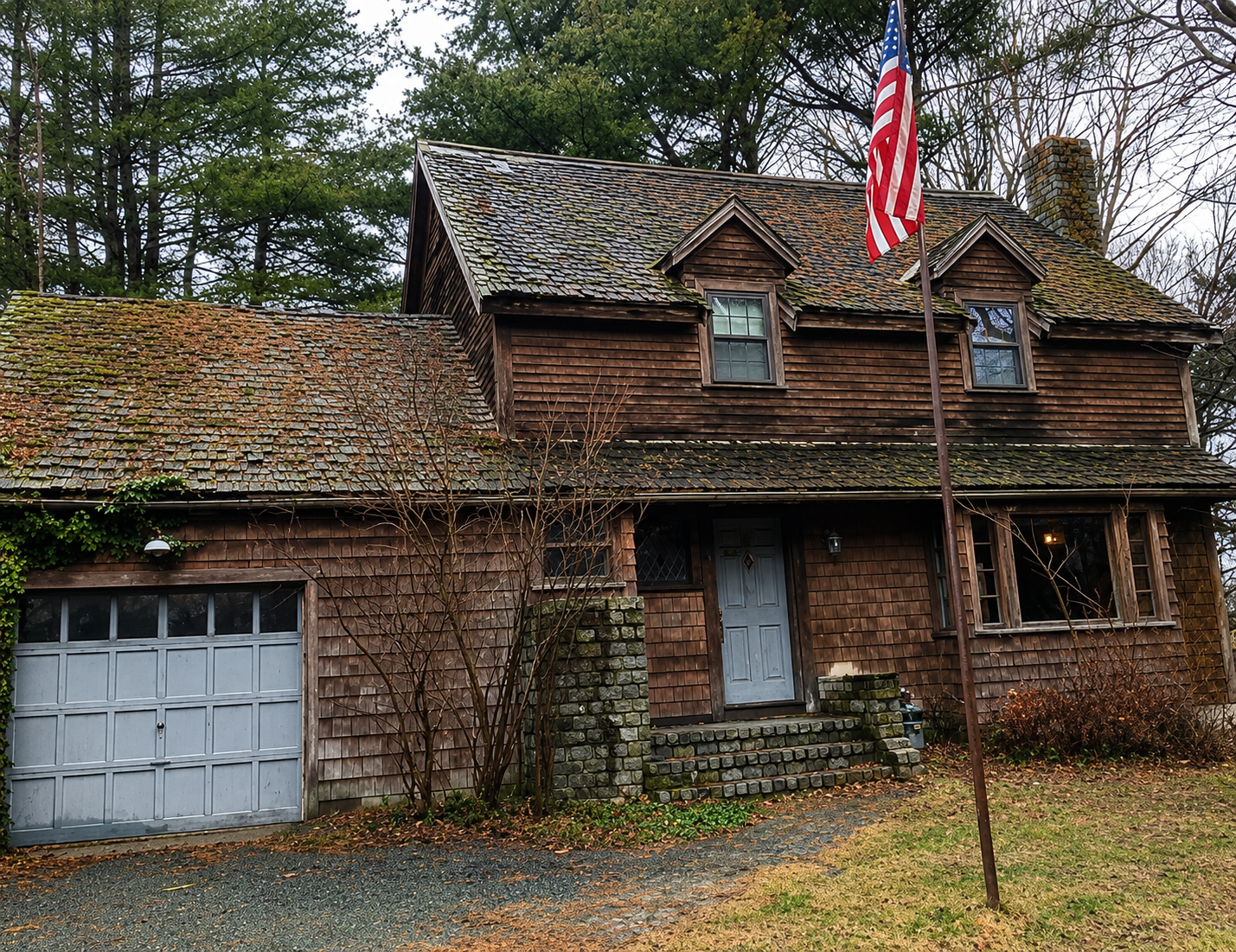 Before photo of a MetroWest Massachusetts house before renovation