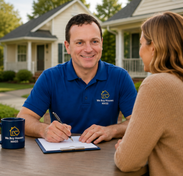 Marcello Trolio helping a local homeowner sell a house