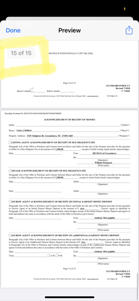 Realtors Offer to Purchase