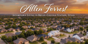 Allen Forest neighborhood in Bryan College Station Texas