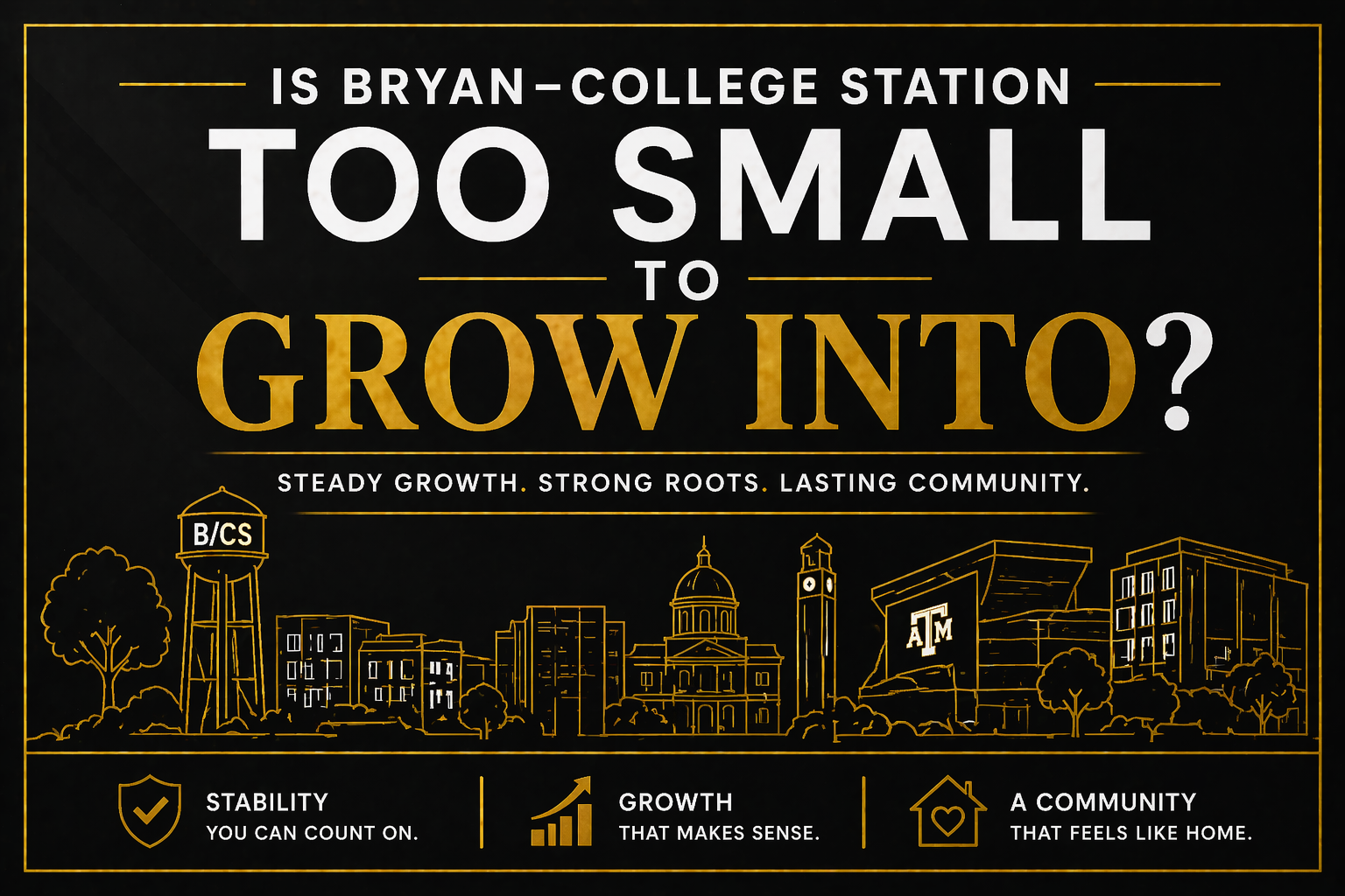 residential neighborhood in Bryan College Station Texas representing steady growth and community lifestyle