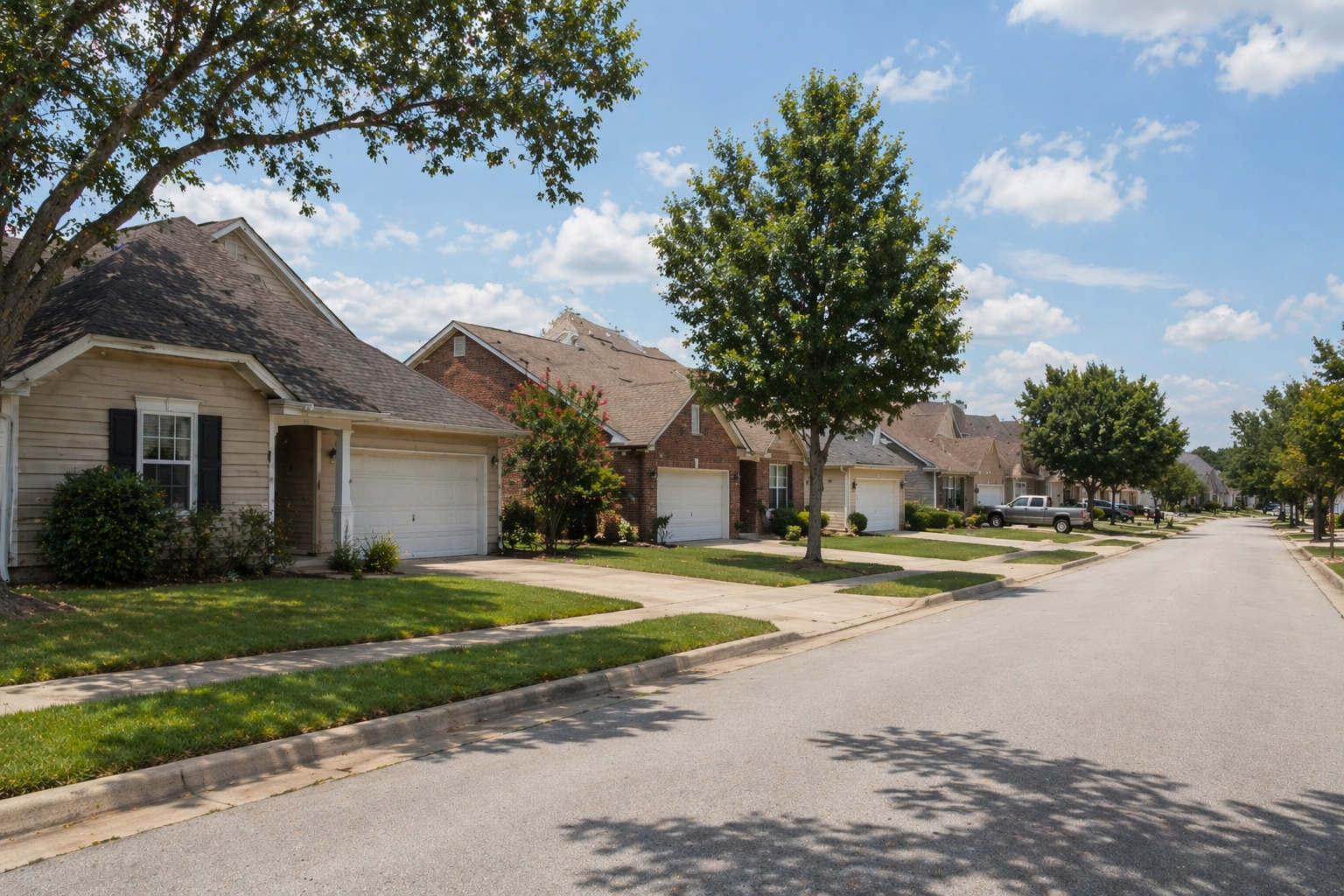 residential neighborhood in Bryan College Station Texas representing comparison between Bryan and College Station living