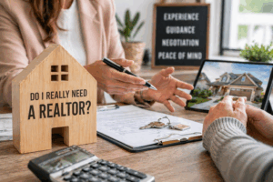 home exterior in Bryan Texas representing decision to use a realtor when buying or selling a home