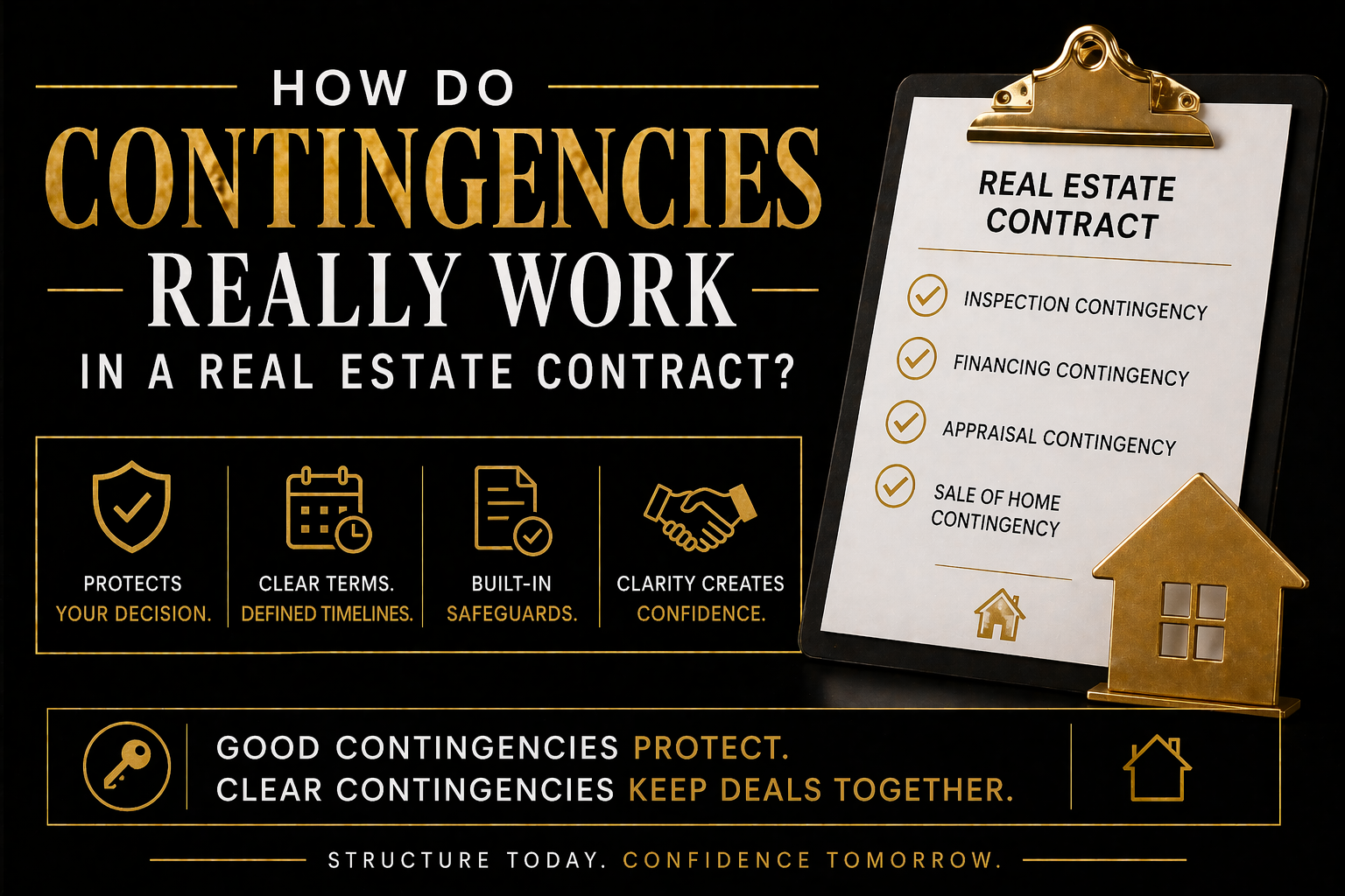 home exterior in Bryan College Station Texas representing real estate contract contingencies and decision making