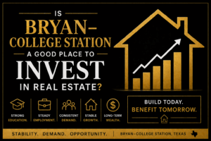 residential property in Bryan College Station Texas representing real estate investment opportunity and long term rental potential