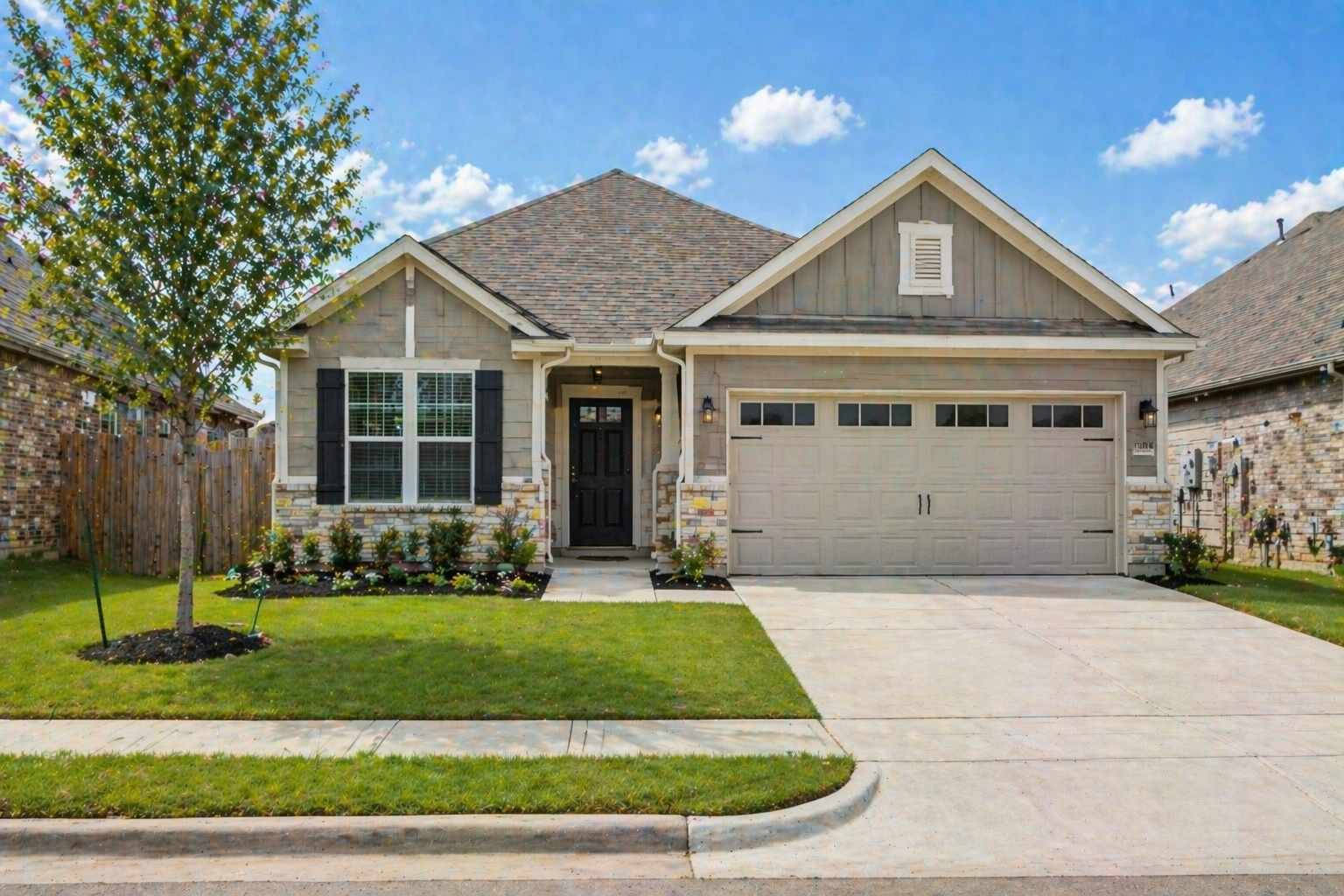 home exterior in Bryan Texas representing property taxes and cost of homeownership in Texas
