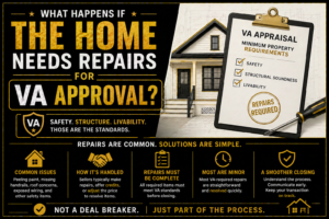 home exterior in Bryan College Station Texas representing VA loan repair requirements and appraisal conditions