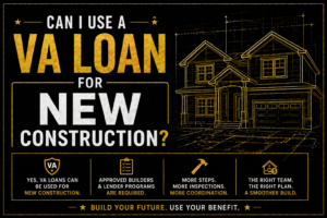 new home construction in Bryan College Station Texas representing VA loan new construction home building process