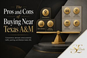 Buying near Texas A&M in College Station TX with pros and cons for homebuyers