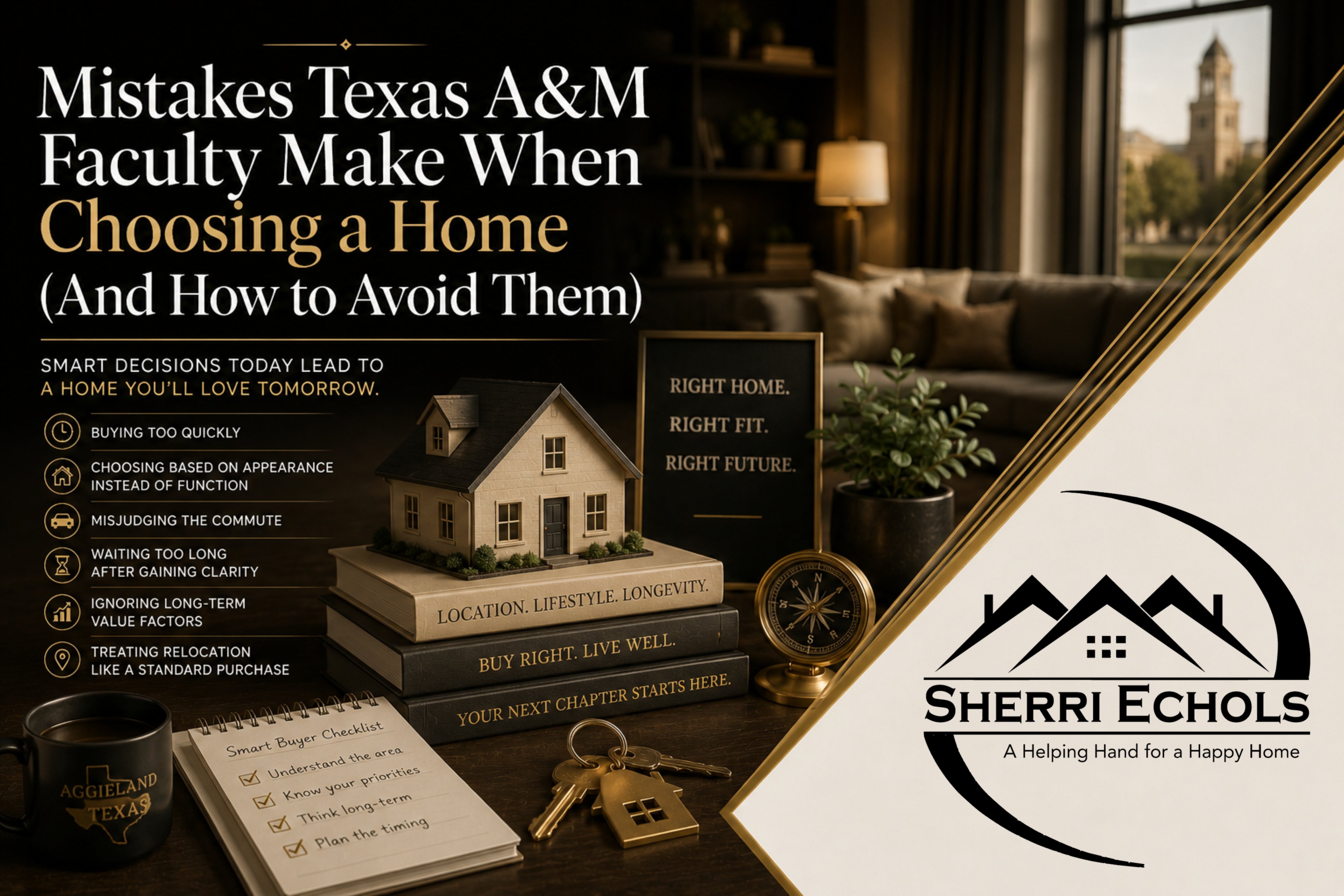 home exterior in College Station Texas representing common home buying mistakes and decision making