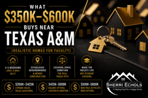 homes in College Station Texas in the 350k to 600k price range near Texas A&M University