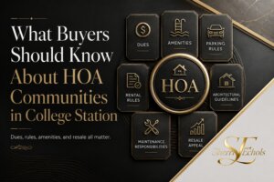 HOA communities in College Station TX and what buyers should know before buying in Bryan–College Station